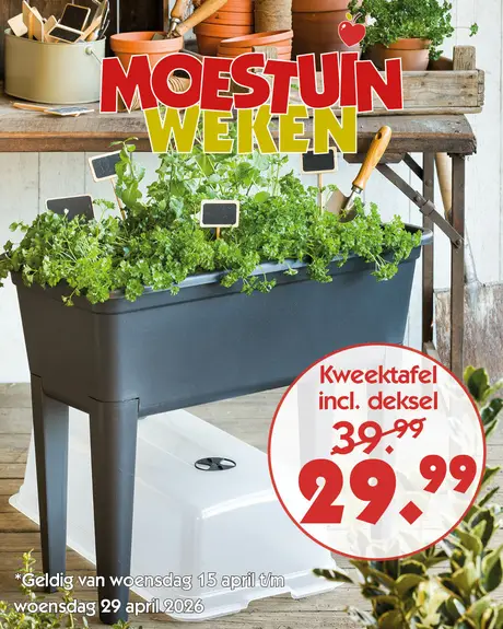 Moestuin weken