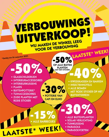 Verbouwingsuitverkoop