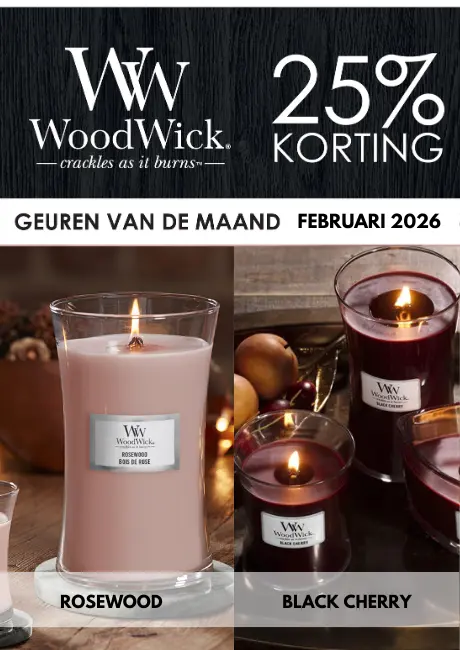 Woodwick actie Februari 2026