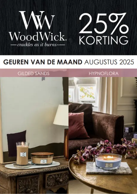 WoodWick geuren van de maand