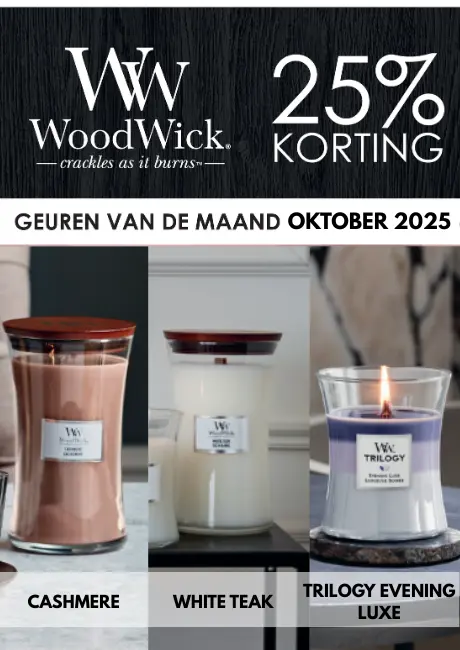 Woodwick geuren van de maand